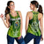 Cook Islands Women Racerback Tank Happy Independence Anniversary LT8 Green - Polynesian Pride