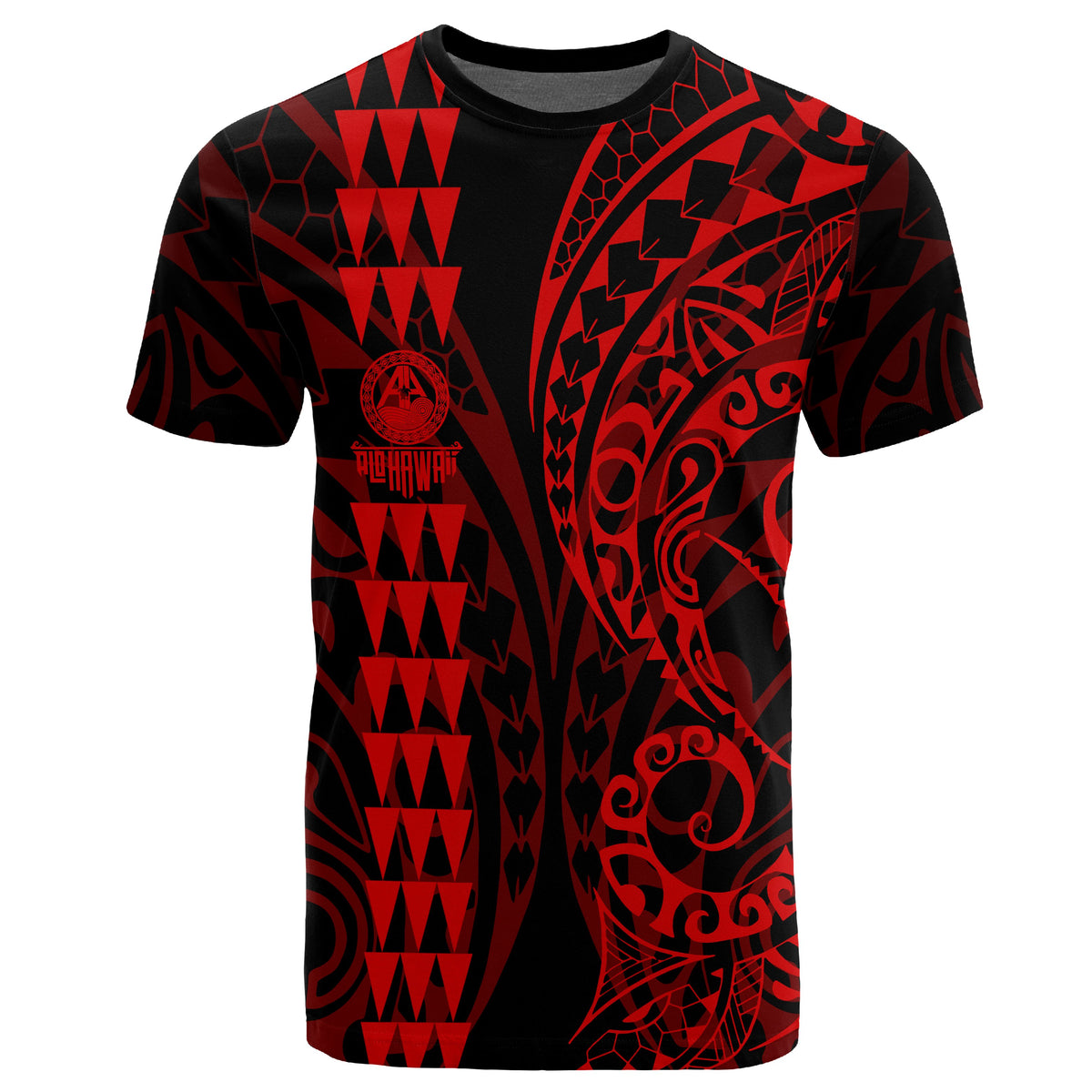 Hawaii Kakau Polynesian T Shirt Pre BFCM 2020 Red - Polynesian Pride