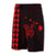 Hawaii Kakau Polynesian Turtle Map Board Shorts - Red - Polynesian Pride