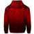 Hawaii Polynesian Kanaka Map Eruption Hoodie Zip Roman Style Red - Polynesian Pride