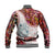 New Zealand Maori Baseball Jacket Aotearoa Manaia Red Paua Shell - Heare Ra LT9 - Polynesian Pride