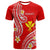 Hawaii T Shirt Red Polynesian Line Style LT9 Adult Red - Polynesian Pride