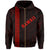 Polynesian Kakau Turtle Ohana Map of Hawaii Zip Hoodie Red - Polynesian Pride