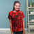 Tahiti Custom T Shirt Polynesian Phoenix Bird, Fairytales Bird Red - Polynesian Pride