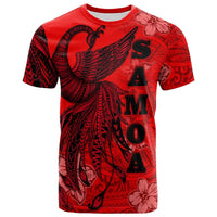 American Samoa T Shirt Polynesian Phoenix Bird, Fairytales Bird Red Unisex Red - Polynesian Pride
