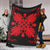 Hawaiian Quilt Maui Plant And Hibiscus Premium Blanket - Red Black - AH - Polynesian Pride