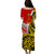 Tonga Terra Marique Tonga Puletaha Dress Red Polynesian Minimalist Style LT9 - Polynesian Pride