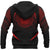 Hawaii Polynesian Zipper Hoodie Red The Face Style - Polynesian Pride