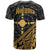 Rotuma T Shirt Gold Tapa Patterns With Bamboo - Polynesian Pride