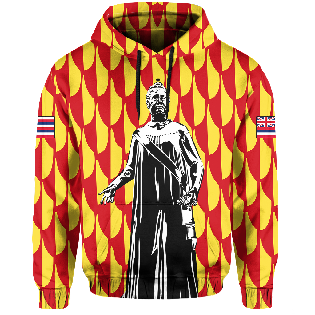Polynesian Queen Liliuokalani Flag of Hawaii Hoodie - Polynesian Pride