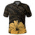 Royal Hibiscus Polynesian Tribal Golden Polo Shirt - Polynesian Pride