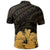 Royal Hibiscus Polynesian Tribal Golden Polo Shirt - Polynesian Pride