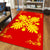 Hawaiian Quilt Maui Plant And Hibiscus Pattern Area Rug - Royal - AH - Polynesian Pride