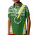 (Custom Personalized) Cook Islands Rugby Medallion of Stars Polo Shirt KID LT7 Kid Green - Polynesian Pride