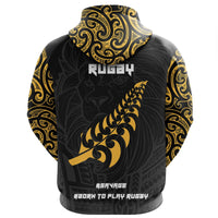 New Zealand Rugby Hoodie, Maori Lion Rugby Zip up Hoodie - Polynesian Pride