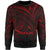 Samoa Sweatshirt - Cross Style Red Color Unisex Black - Polynesian Pride