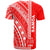 Samoa Custom T Shirt Barcode Red Color - Polynesian Pride