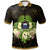 Samoa Polo Shirt Polynesian Gold Patterns Collection Unisex Black - Polynesian Pride