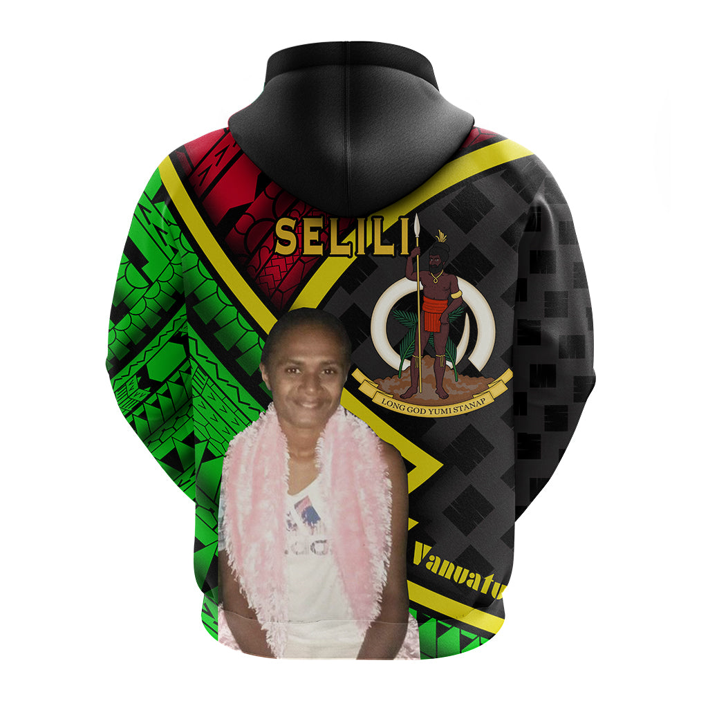 (SELILI) Vanuatu Hoodie Vanuatu Lauhala Polynesian Unisex Black - Polynesian Pride