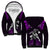 (Custom Personalised) Hawaii Sherpa Hoodie Hawaiian Warrior With Weapon Polynesian Ver.04 LT14 Unisex Purple - Polynesian Pride