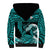 (Custom Personalised) Hawaii Sherpa Hoodie Kakau Polynesian Crab With Waves Ver.01 LT14 - Polynesian Pride