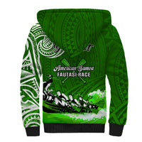 (Custom Personalised) American Samoa Sherpa Hoodie Fautasi Race Samoan Pattern Ver.02 LT14 - Polynesian Pride