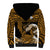 (Custom Personalised) Hawaii Sherpa Hoodie Kakau Polynesian Crab With Waves Ver.02 LT14 - Polynesian Pride