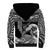 (Custom Personalised) Hawaii Sherpa Hoodie Kakau Polynesian Crab With Waves Ver.04 LT14 - Polynesian Pride