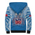 (Custom Text And Number) Samoa Rugby Sherpa Hoodie Personalise Toa Samoa Polynesian Pacific Blue Version LT14 - Polynesian Pride