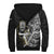 New Zealand Silver Fern Rugby Sherpa Hoodie All Black Maori Version Black LT14 - Polynesian Pride