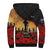 New Zealand Anzac Sherpa Hoodie Maori Camouflage Mix Poppies We Will Remember Them LT14 - Polynesian Pride