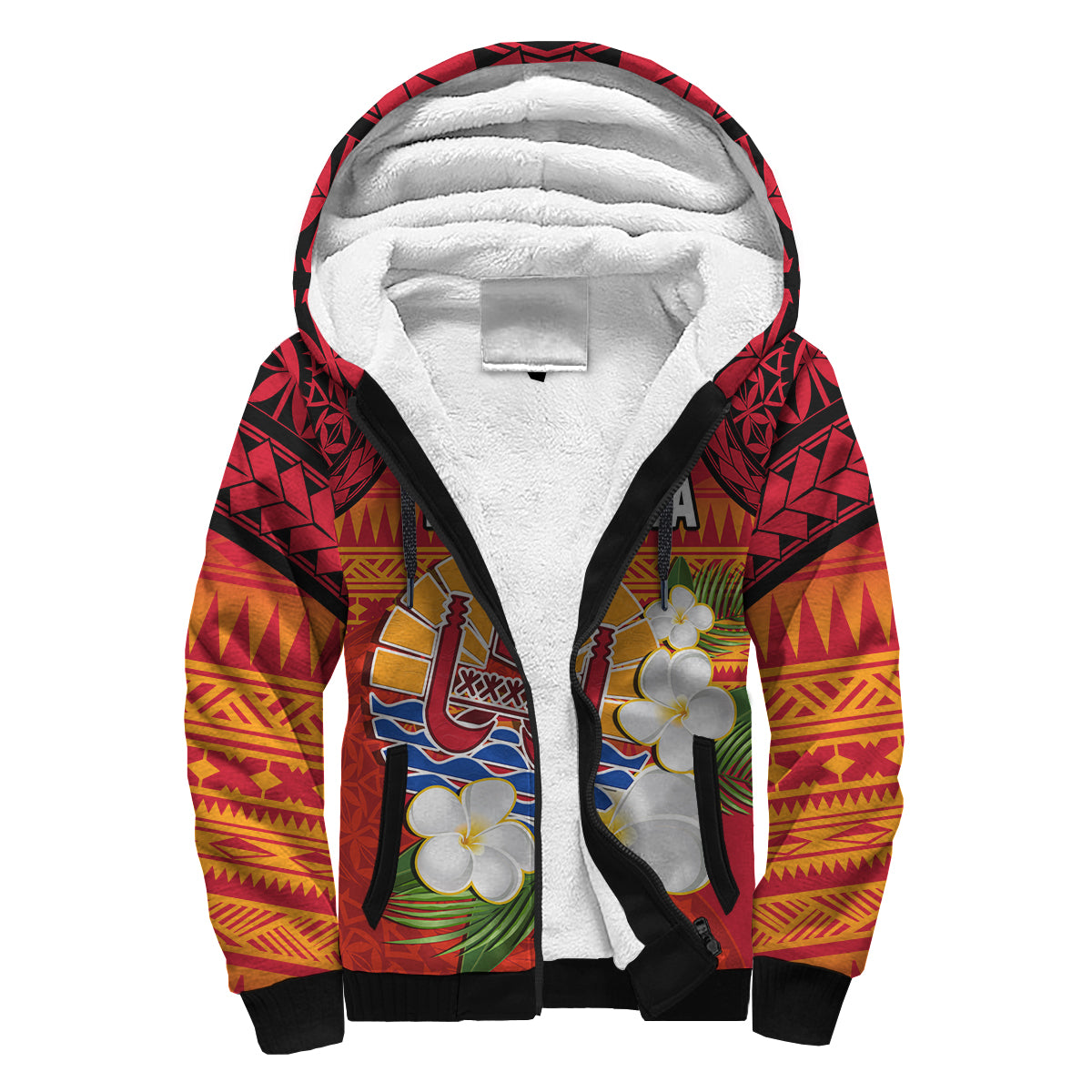 (Custom Personalised) French Polynesia Sherpa Hoodie Happy Internal Autonomy Day Special Version LT14 - Polynesian Pride