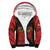 (Custom Text And Number) Tonga Rugby Sherpa Hoodie Mate Maa Tonga Pacific Ngatu Black LT14 Unisex Red - Polynesian Pride