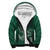 Hawaii Football Sherpa Hoodie Kakau Rainbow Warriors Helmet LT14 Unisex Green - Polynesian Pride