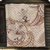 Solomon Islands Premium Quilt - Hibiscus Flowers Vintage Style - Polynesian Pride