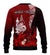 (Custom Personalised) New Caledonia Sweater Nautilus Red Polynesian Hibiscus LT13 - Polynesian Pride