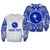 (Custom Personalised) Chuuk Sweatshirt Micronesia Simple Pattern White LT13 Unisex White - Polynesian Pride