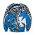 (Custom Personalised) Wallis et Futuna Sweatshirt Polynesian Pattern and Hibiscus Flowers Version Blue LT13 - Polynesian Pride