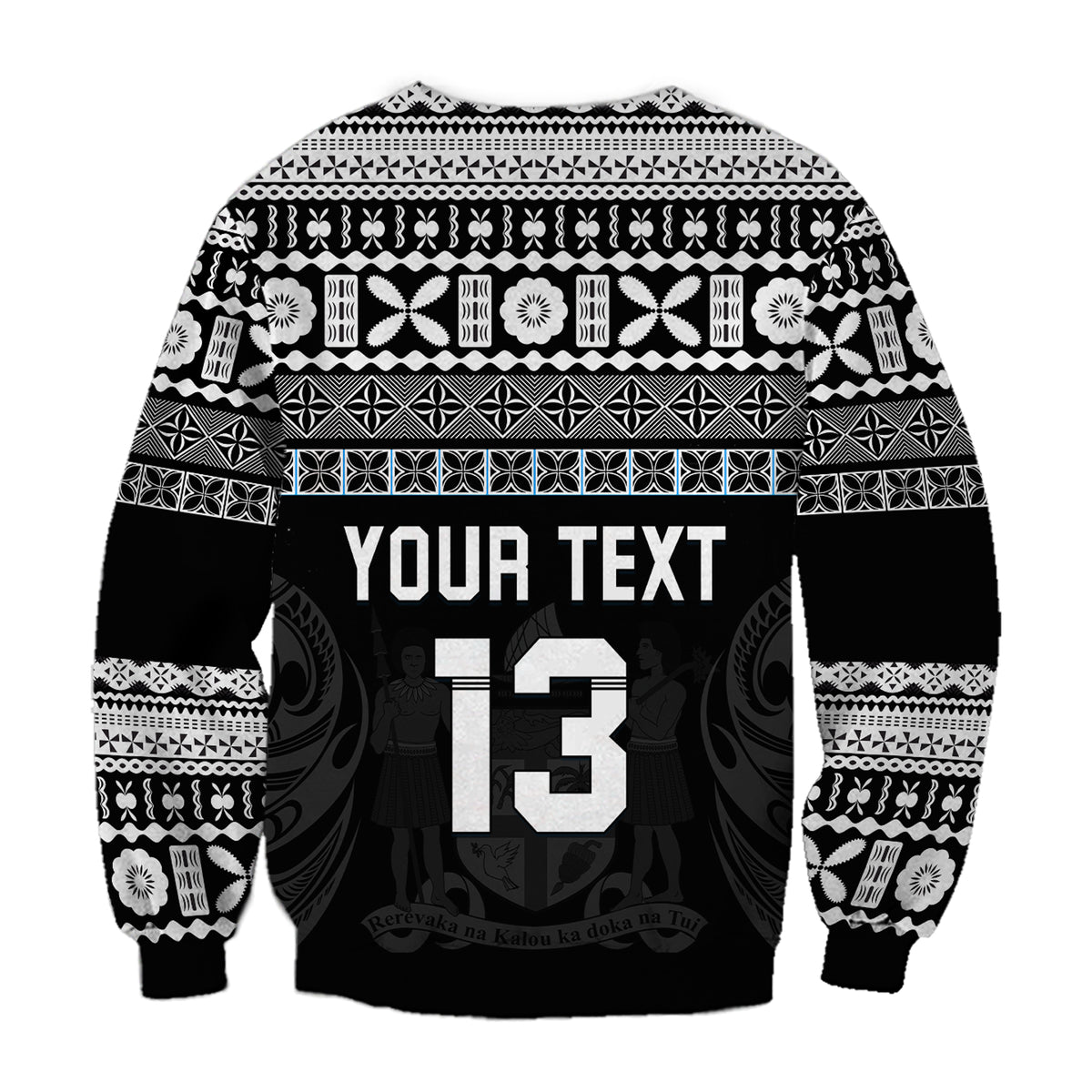 (Custom Text and Number) Fiji Rugby Sweatshirt Lifestyle 2022 Flying Fijians LT13 - Polynesian Pride