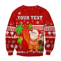 (Custom Personalised) Mele Kalikimaka Sweatshirt Santa Claus Hawaii Christmas LT13 - Polynesian Pride