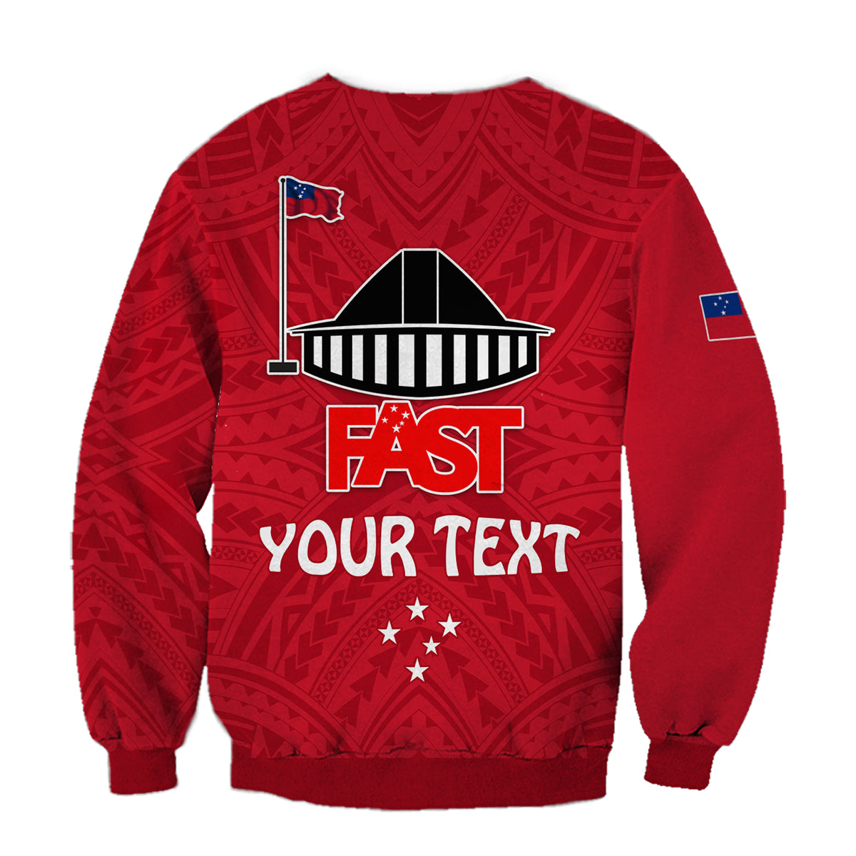 (Custom Personalised) F.A.S.T Samoa Sweatshirt We Ready Polynesian Samoan LT13 - Polynesian Pride