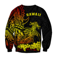 Hawaii Polynesian Sweatshirt Wild Hammerhead Sharks Fresh Life LT13 - Polynesian Pride