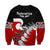 (Custom Personalised) Waitangi Sweatshirt Aotearoa Maori Pattern Mix Fern and Manaia Koru LT13 - Polynesian Pride