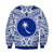 (Custom Personalised) Chuuk Flag Sweatshirt Micronesia Style Blue LT13 - Polynesian Pride