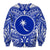 (Custom Personalised) Chuuk Sweatshirt Micronesia Simple Pattern White LT13 - Polynesian Pride