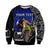 (Custom Personalised) Siva Samoa Sweatshirt Samoan Dance Mix Blue Polynesian LT13 - Polynesian Pride