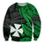 Wallis and Futuna Sweatshirt Enjoy Polynesian Flowers Version Green LT13 - Polynesian Pride