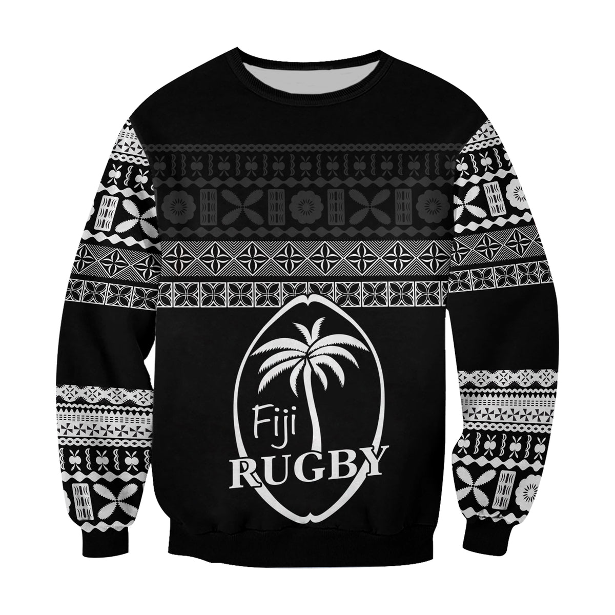 (Custom Text and Number) Fiji Rugby Sweatshirt Lifestyle 2022 Flying Fijians LT13 - Polynesian Pride