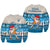 Hawaii Mele Kalikimaka Sweatshirt Dabbing Santa Blue Merry Christmas LT14 Unisex Blue - Polynesian Pride