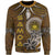 Samoa Sweatshirt - Polynesian Boar Tusk Unisex Brown - Polynesian Pride